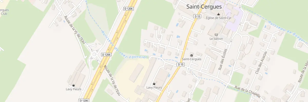 Plan du 1192 Rue des Allobroges à Saint-Cergues