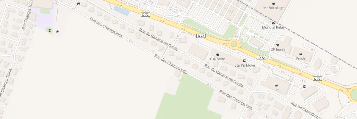 Plan du 28 Rue du Général de Gaulle à Houtaud