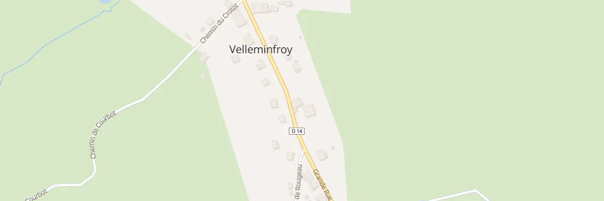 Plan du 27 Grande Rue à Velleminfroy