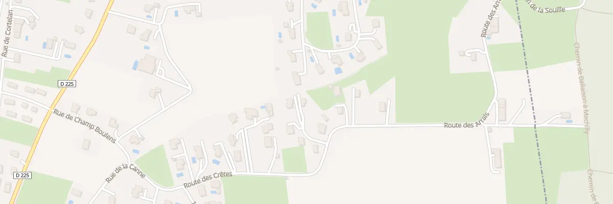 Plan du 267 Rte des Crettes à Loisin