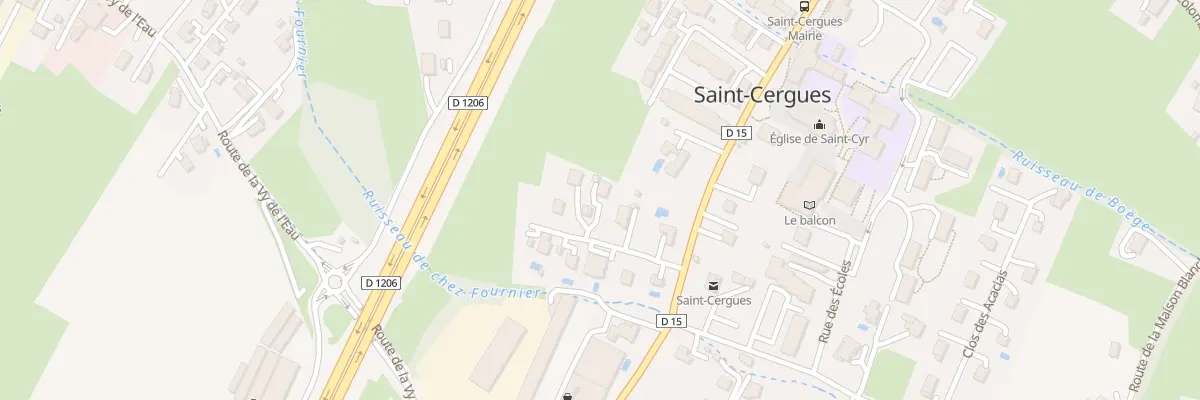 Plan du 1198 Rue des Allobroges à Saint-Cergues