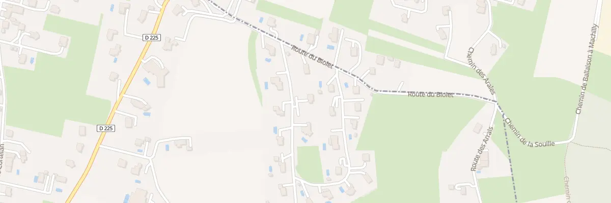Plan du 180 Rte du Biolet à Loisin