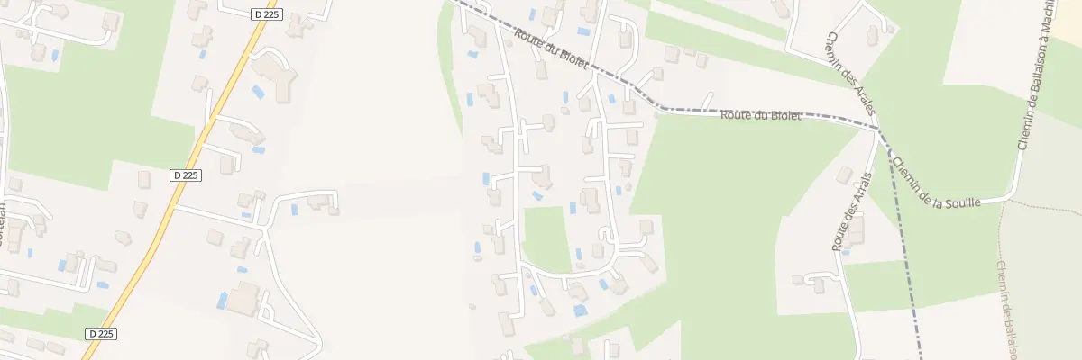 Plan du 186 Rte du Biolet à Loisin