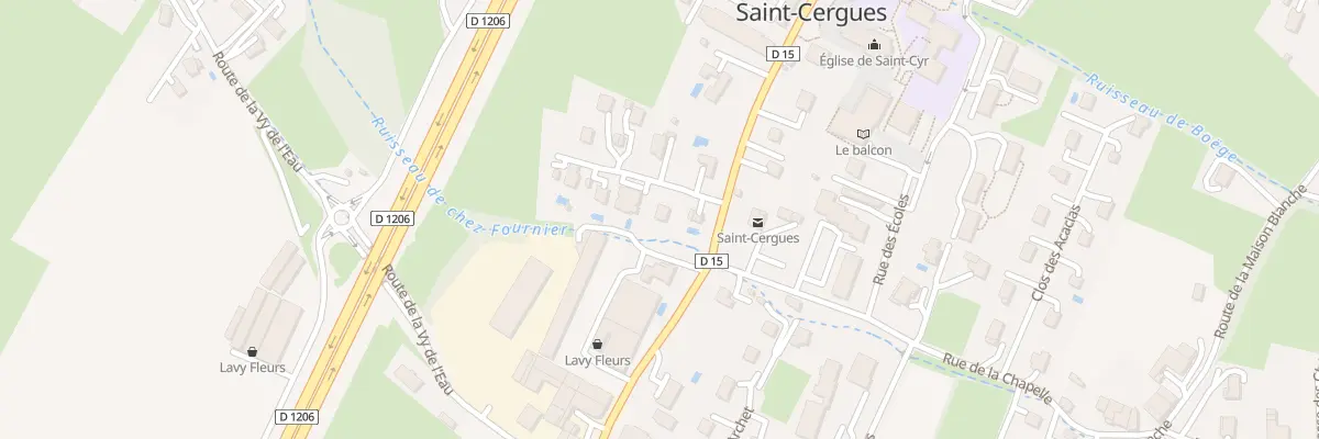 Plan du 1196 Rue des Allobroges à Saint-Cergues