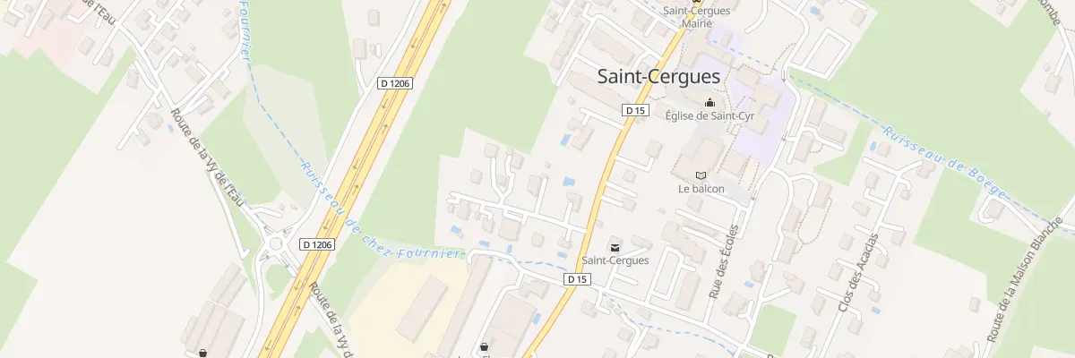 Plan du 1182 Rue des Allobroges à Saint-Cergues