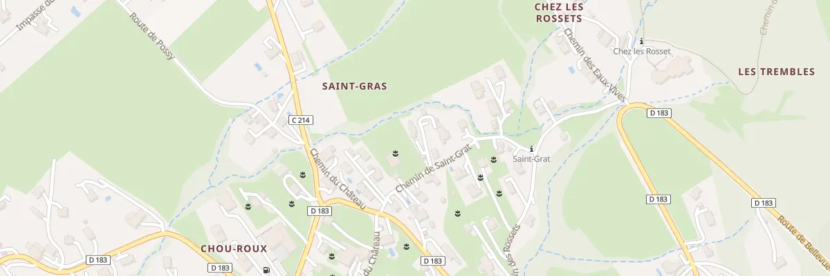 Plan du 87 Che de Saint-Grat à Lucinges