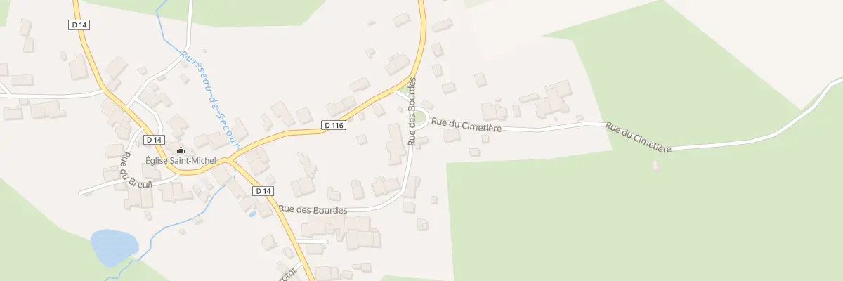 Plan du 2 Rue du Cimetière à Velleminfroy