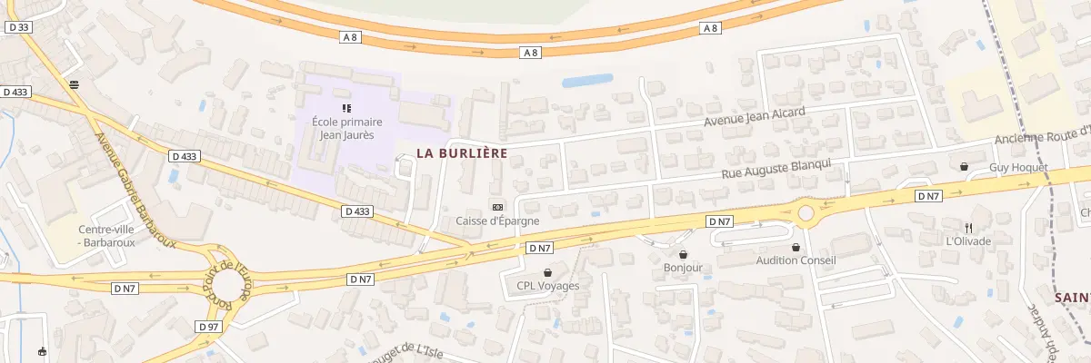 Plan du 3 Rue Auguste Blanqui au Luc