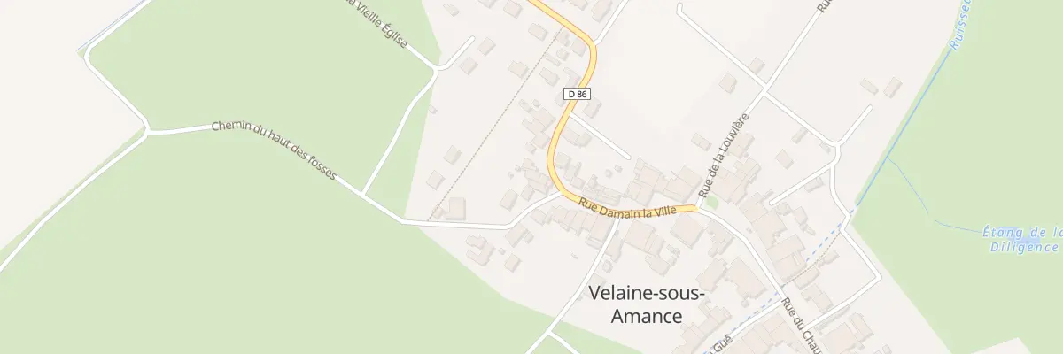 Plan du 21 Rue Damain la Ville à Velaine-sous-Amance