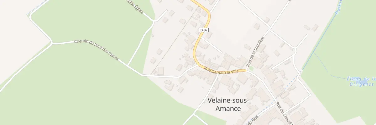 Plan du 2 Rue du Haut des Fosses à Velaine-sous-Amance