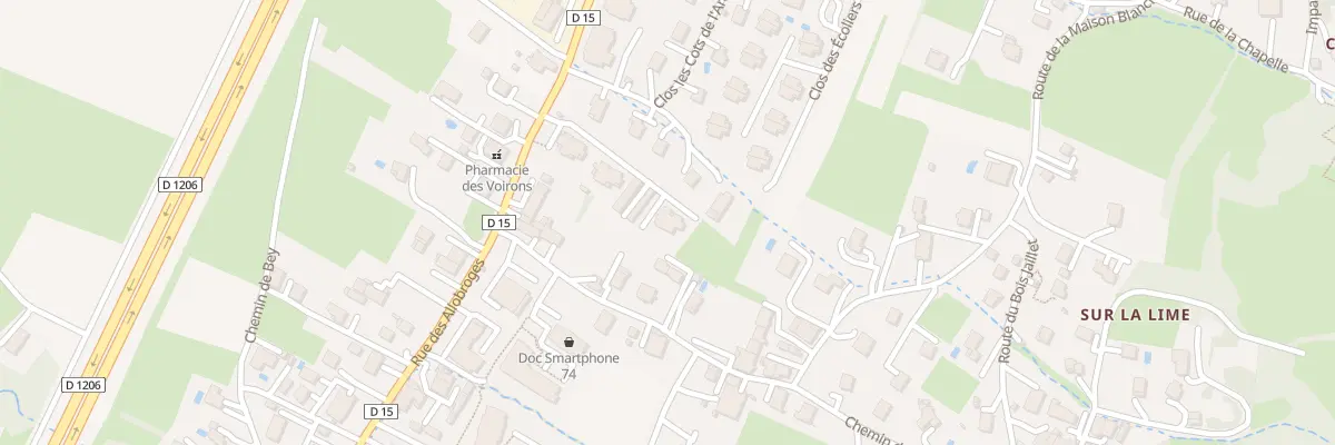 Plan du 1511 Rue des Allobroges à Saint-Cergues