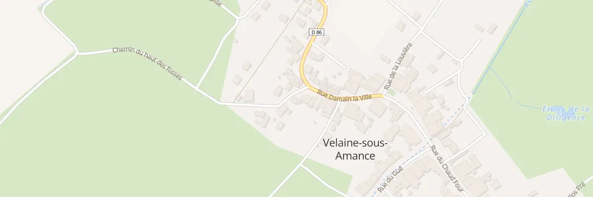 Plan du 1 Rue du Haut des Fosses à Velaine-sous-Amance