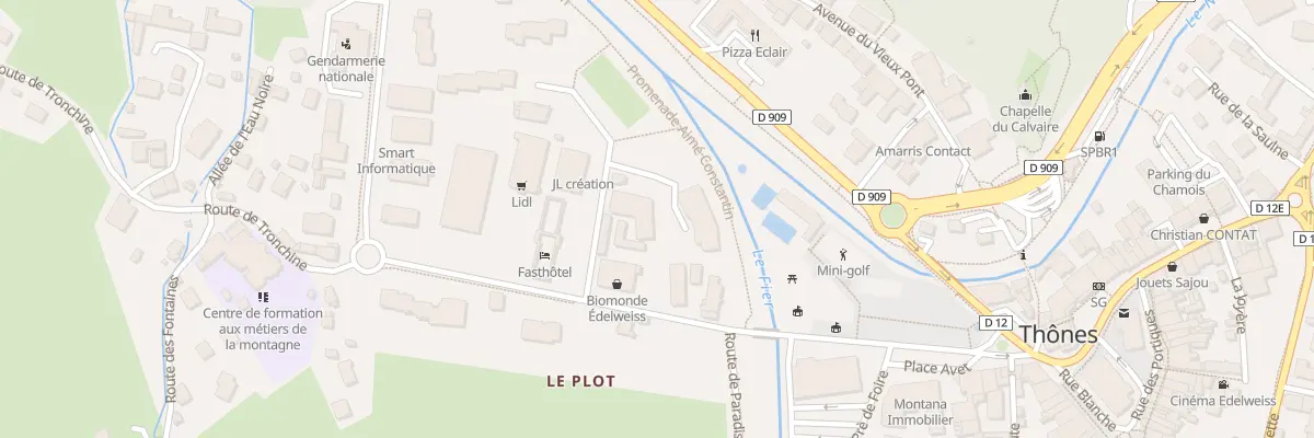 Plan du 2 All François Cochat à Thônes