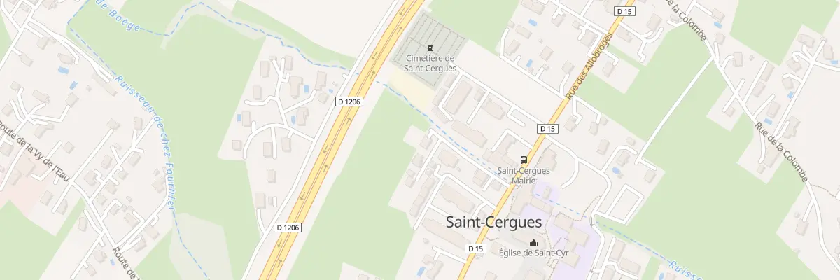Plan du 998 Rue des Allobroges à Saint-Cergues