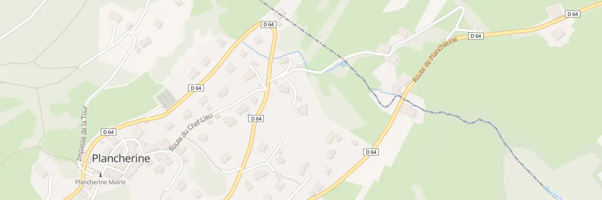 Plan du 26 Che de la Touvière à Plancherine