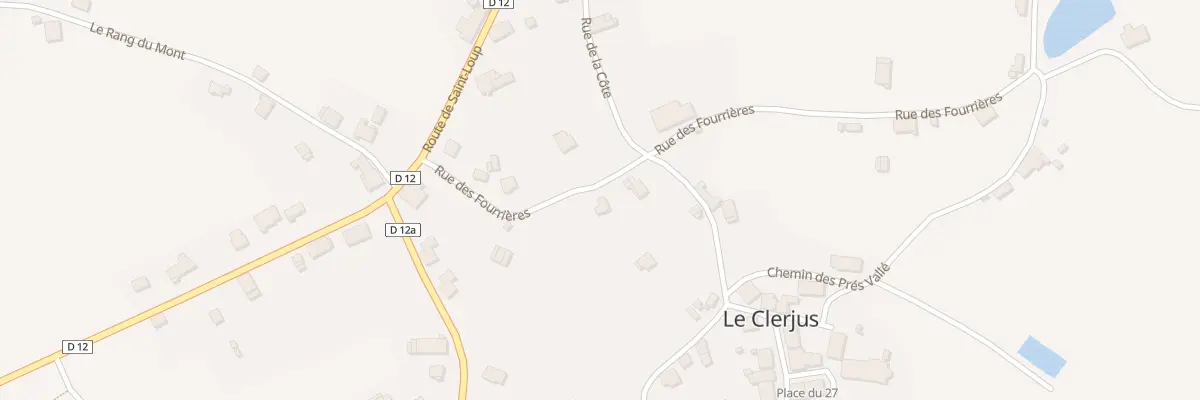 Plan du 4 Rue des Fourrières au Clerjus