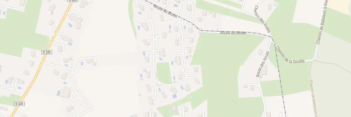 Plan du 242 Rte du Biolet à Loisin
