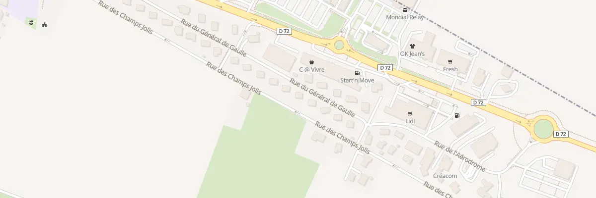 Plan du 36 Rue du Général de Gaulle à Houtaud