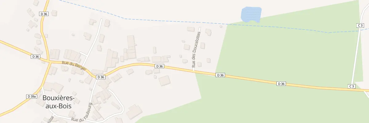 Plan du 233 Rue Abbe Michel à Bouxières-aux-Bois