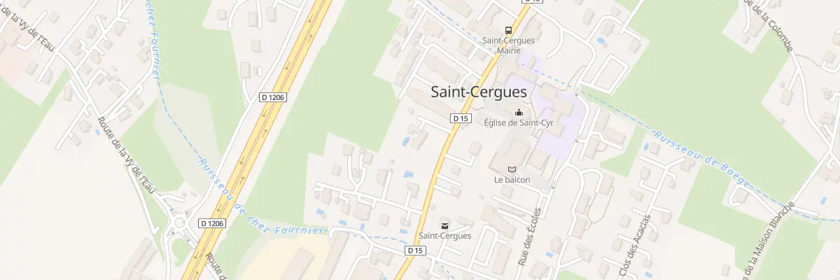 Plan du 1126 Rue des Allobroges à Saint-Cergues