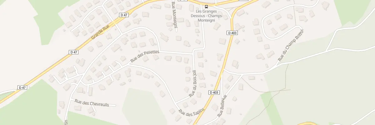 Plan du 7 Rue du Bois Joli à Granges-Narboz