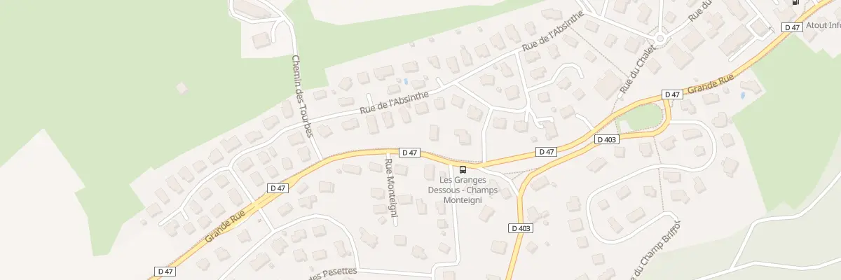 Plan du 28 Grande Rue à Granges-Narboz