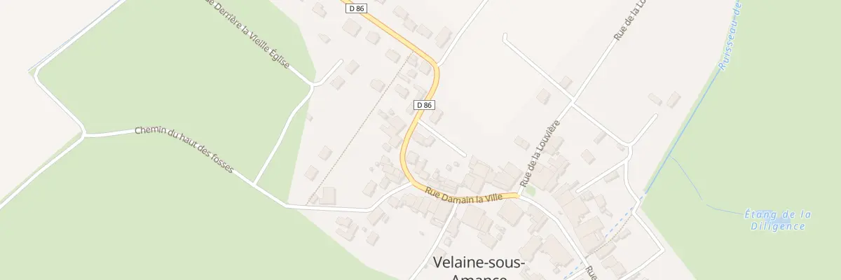 Plan du 20 Rue Damain la Ville à Velaine-sous-Amance