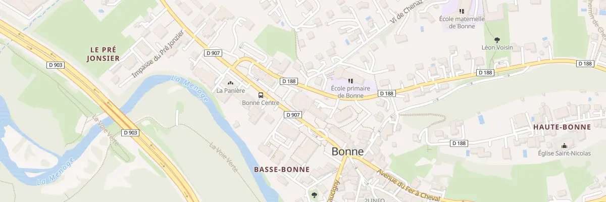 Plan du 90 Rte des Alluaz à Bonne