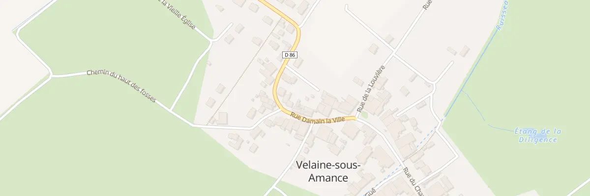 Plan du 14B Rue Damain la Ville à Velaine-sous-Amance