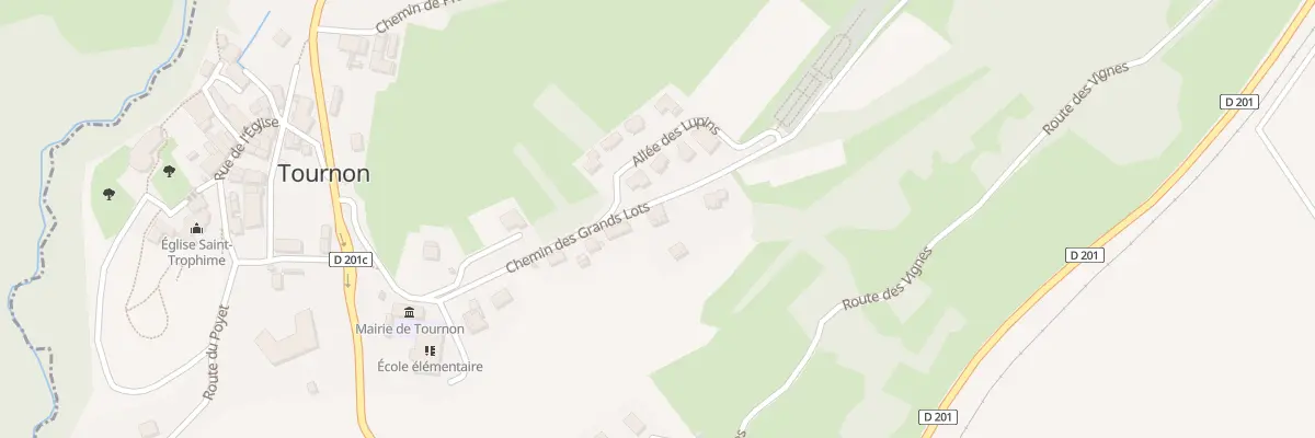 Plan du 164 Che des Grands Lots à Tournon