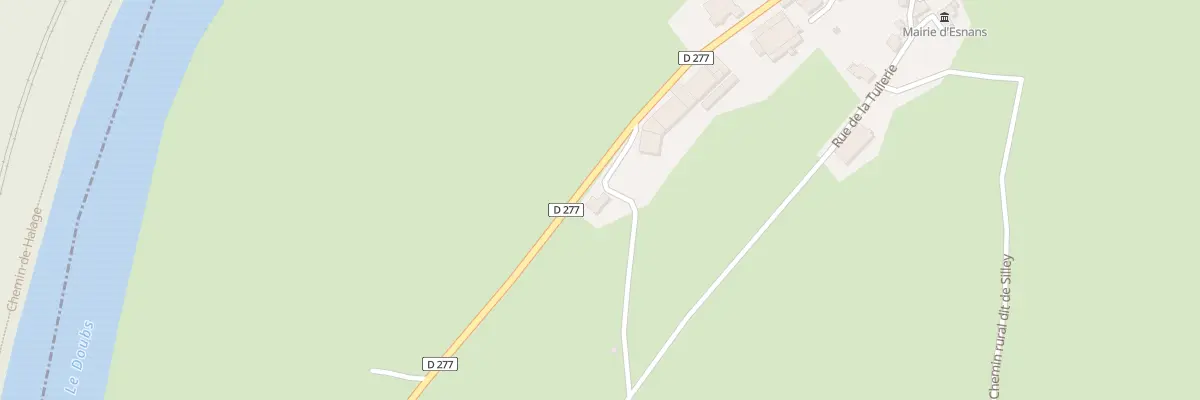 Plan du 5025 Derriere Les Vignes de Vel à Esnans