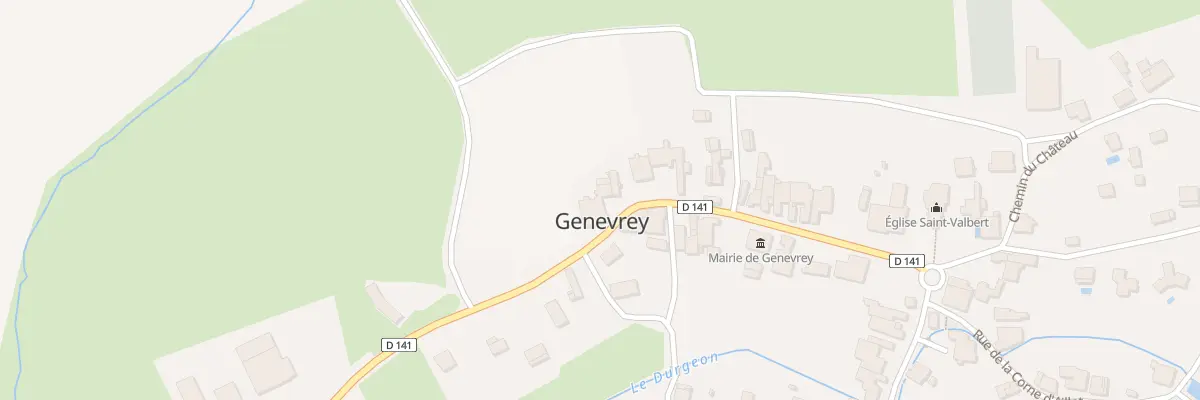 Plan du 28 Rue de Lavau à Genevrey