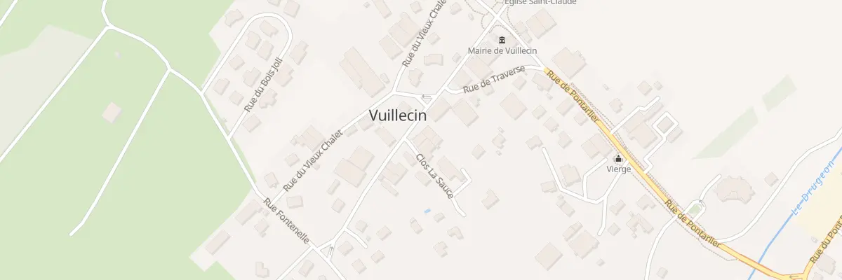 Plan du 7 Rue Principale à Vuillecin