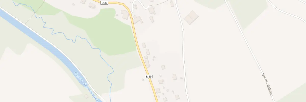 Plan du 1857 Rue de Xertigny à Girancourt