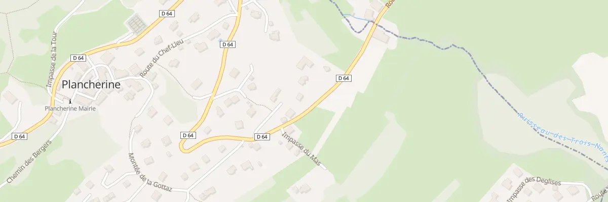 Plan du 952 Rte de Plancherine à Plancherine