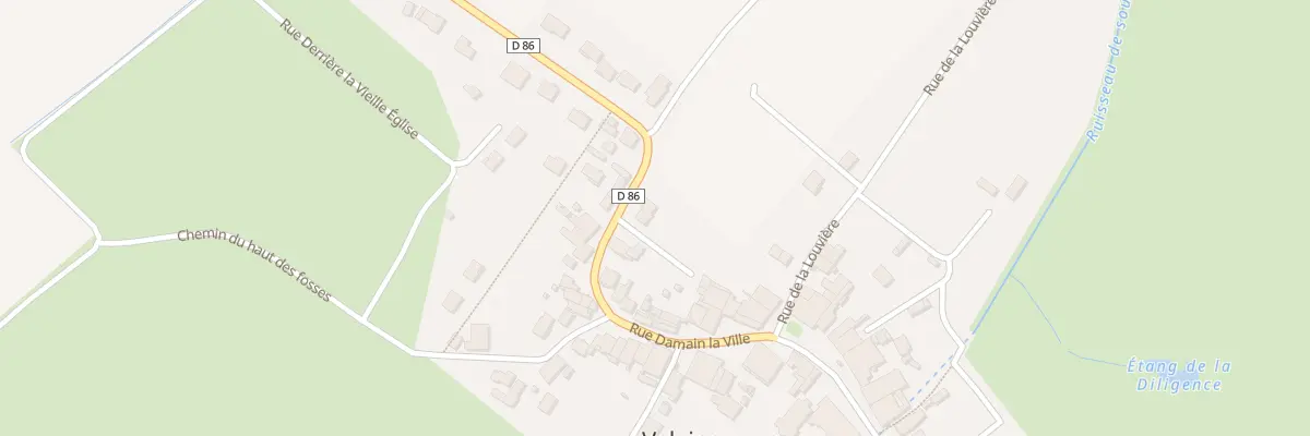 Plan du 24 Rue Damain la Ville à Velaine-sous-Amance