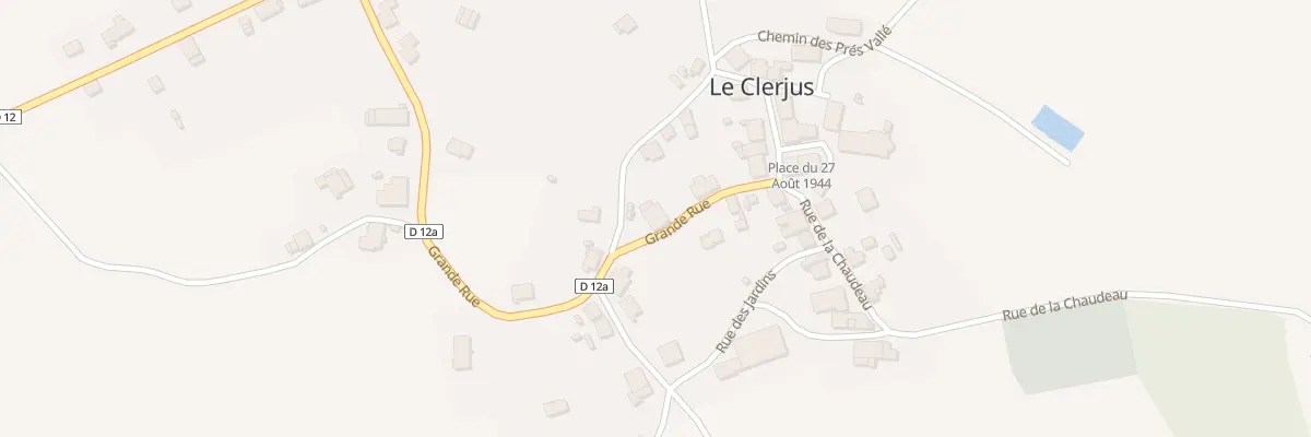 Plan du 7 Gr Grande Rue au Clerjus