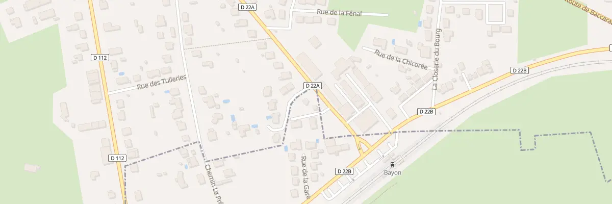 Plan du 24 Rue de la Gare à Virecourt