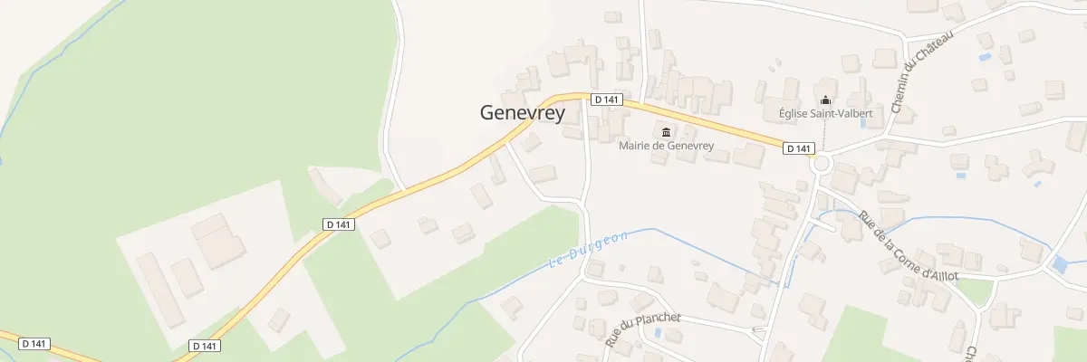 Plan du 1 Rue du Pont de Luge à Genevrey