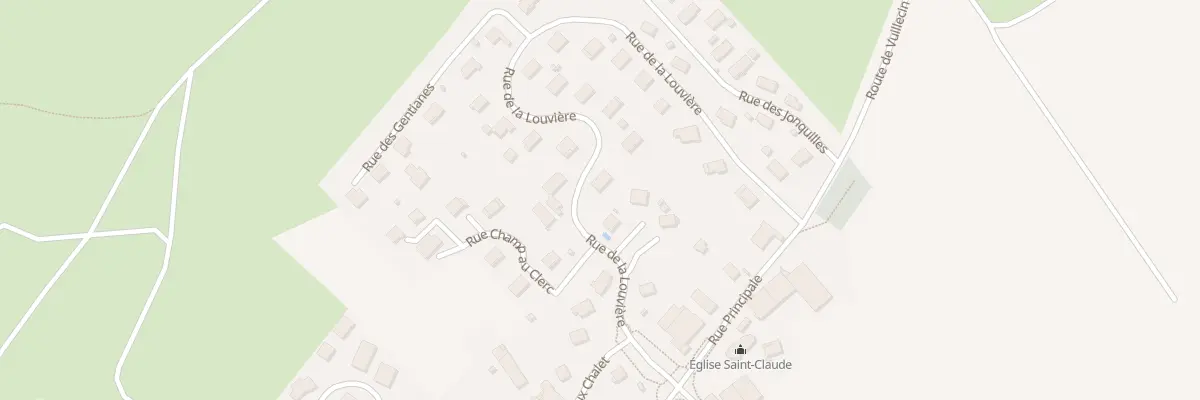 Plan du 7 Rue de la Louvière à Vuillecin
