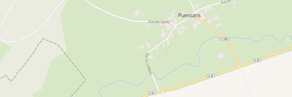 Plan du 12 Rue du Château à Puessans