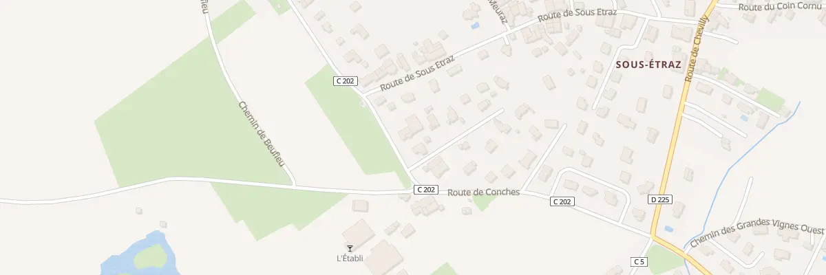 Plan du 28 Rte de Conches à Massongy