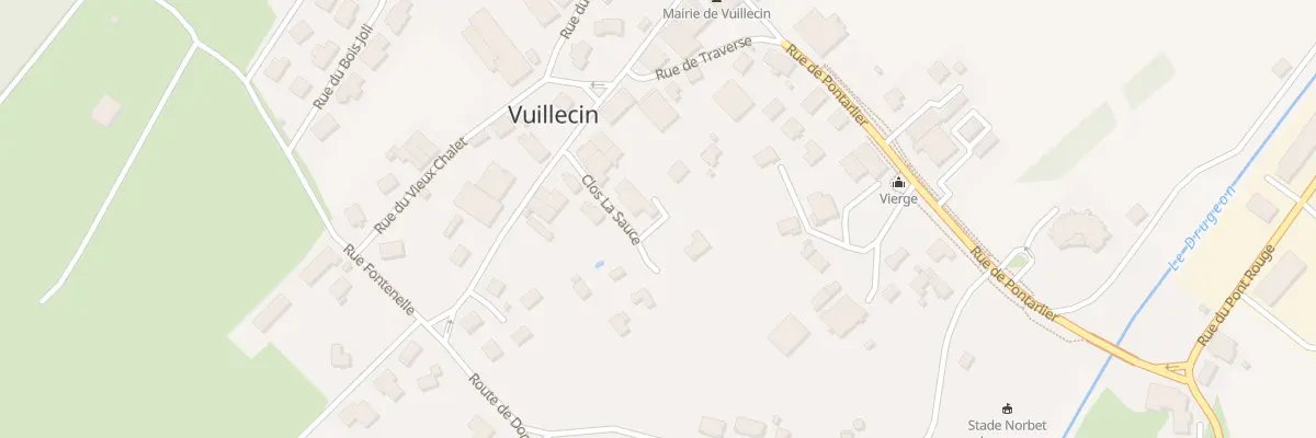 Plan du 6 Rue Clos la Sauce à Vuillecin