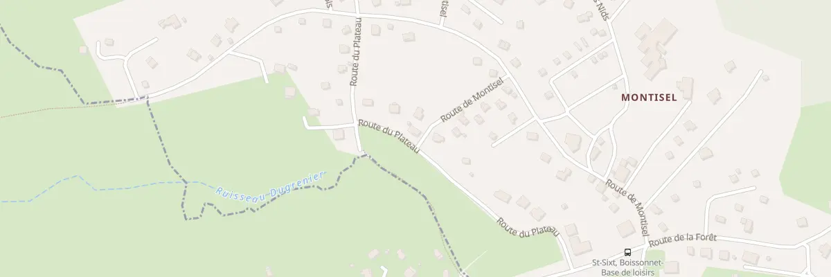 Plan du 258 Rte du Plateau à Saint-Sixt