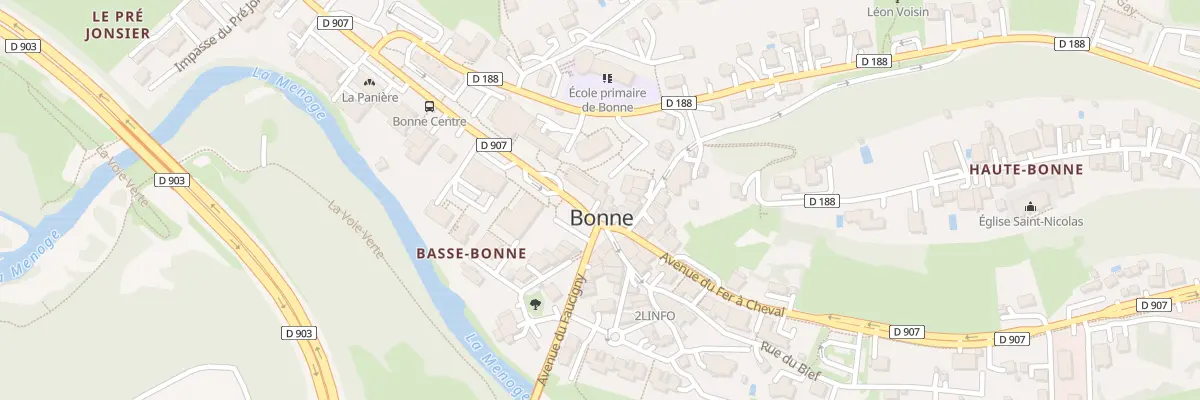 Plan du 18 Av du Leman à Bonne