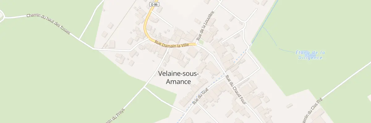 Plan du 3 Rue Damain la Ville à Velaine-sous-Amance