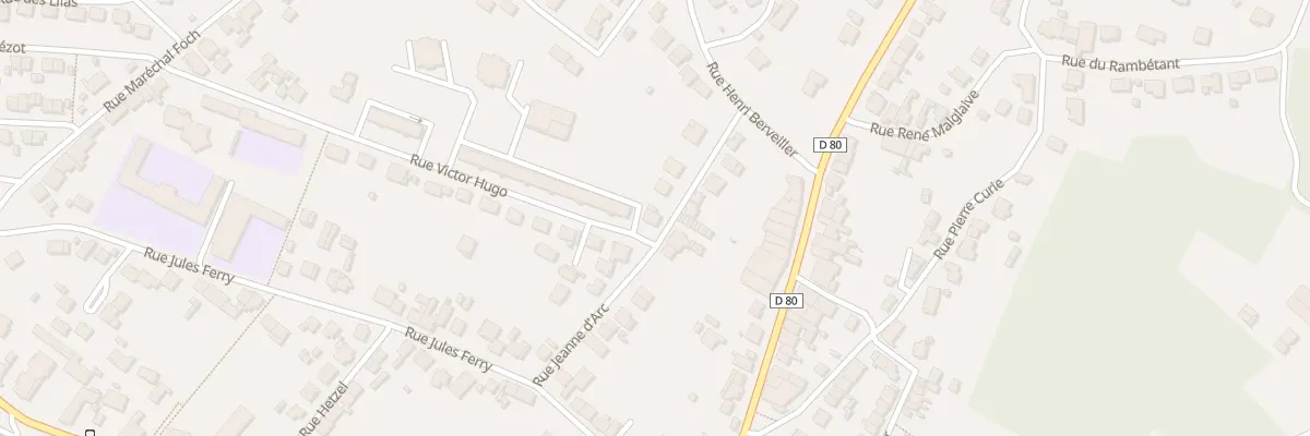 Plan du 9 Rue Jeanne d’Arc à Varangéville