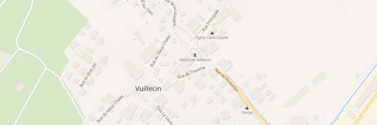 Plan du 3 Rue de Traverse à Vuillecin