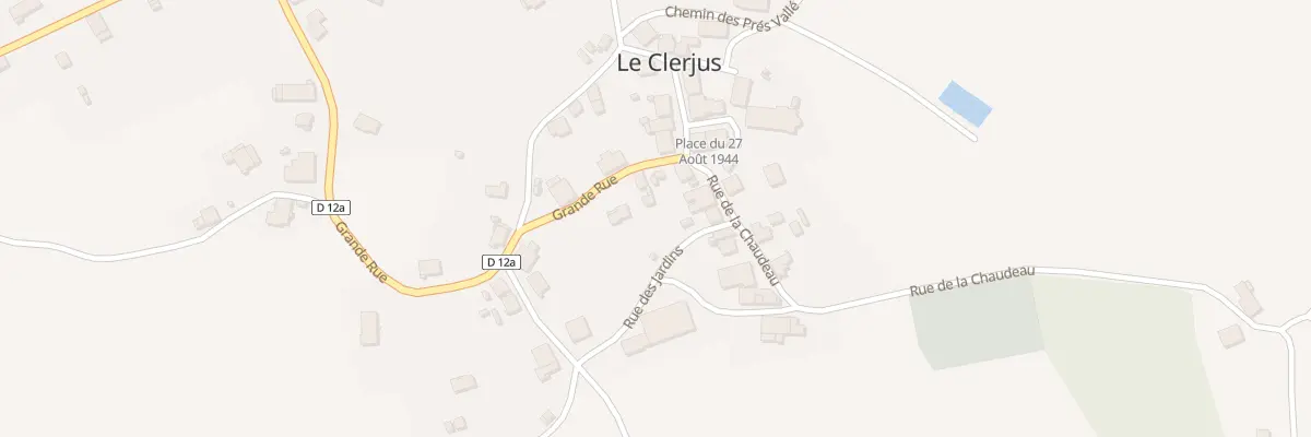 Plan du 4 Gr Grande Rue au Clerjus