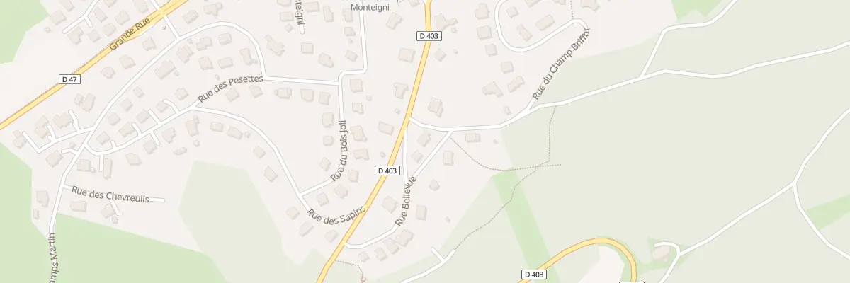 Plan du 1 Rue Bel Air à Granges-Narboz